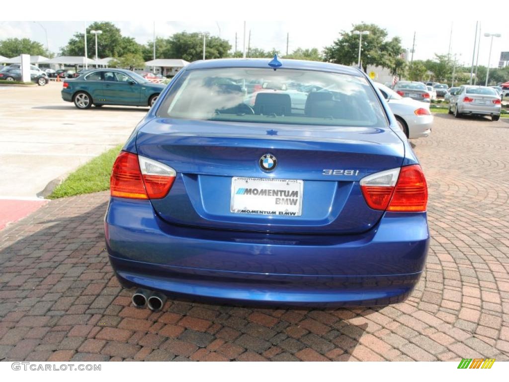 2008 3 Series 328i Sedan - Montego Blue Metallic / Black photo #6