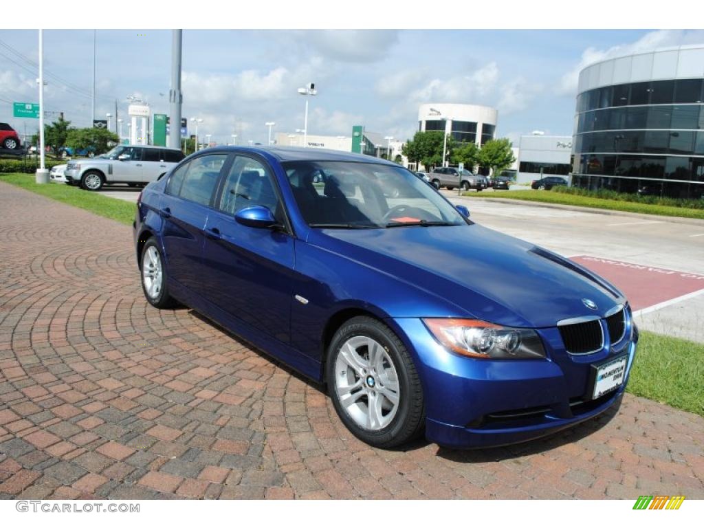 2008 3 Series 328i Sedan - Montego Blue Metallic / Black photo #8