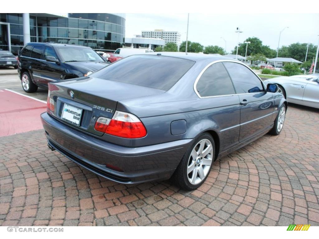 2003 3 Series 325i Coupe - Steel Blue Metallic / Grey photo #7