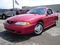 1996 Laser Red Metallic Ford Mustang V6 Coupe  photo #1