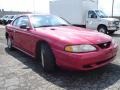 1996 Laser Red Metallic Ford Mustang V6 Coupe  photo #7