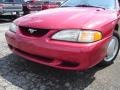 1996 Laser Red Metallic Ford Mustang V6 Coupe  photo #9