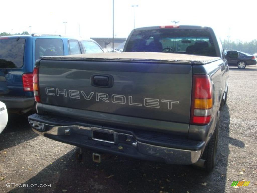 2001 Silverado 1500 LS Extended Cab 4x4 - Medium Charcoal Gray Metallic / Graphite photo #2