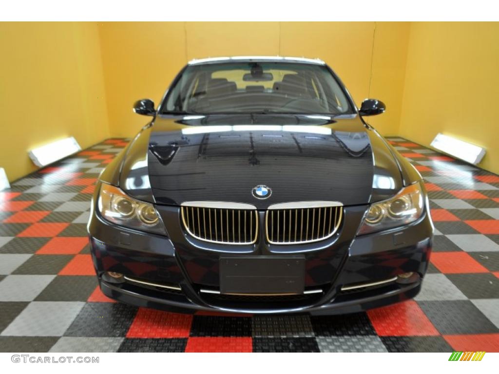2007 3 Series 335xi Sedan - Monaco Blue Metallic / Terra/Black Dakota Leather photo #2
