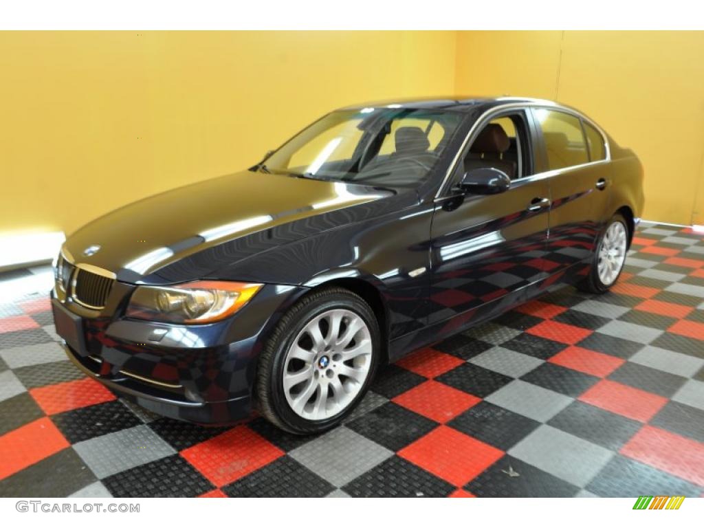 2007 3 Series 335xi Sedan - Monaco Blue Metallic / Terra/Black Dakota Leather photo #3