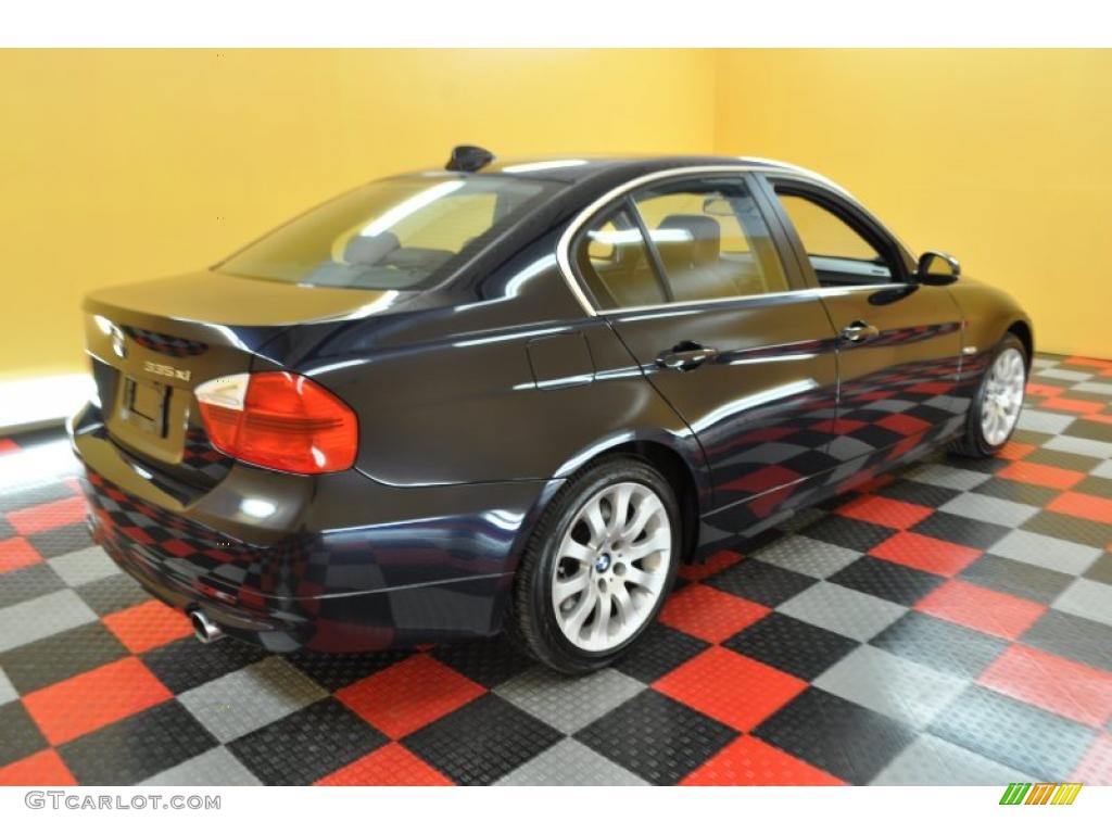 2007 3 Series 335xi Sedan - Monaco Blue Metallic / Terra/Black Dakota Leather photo #6