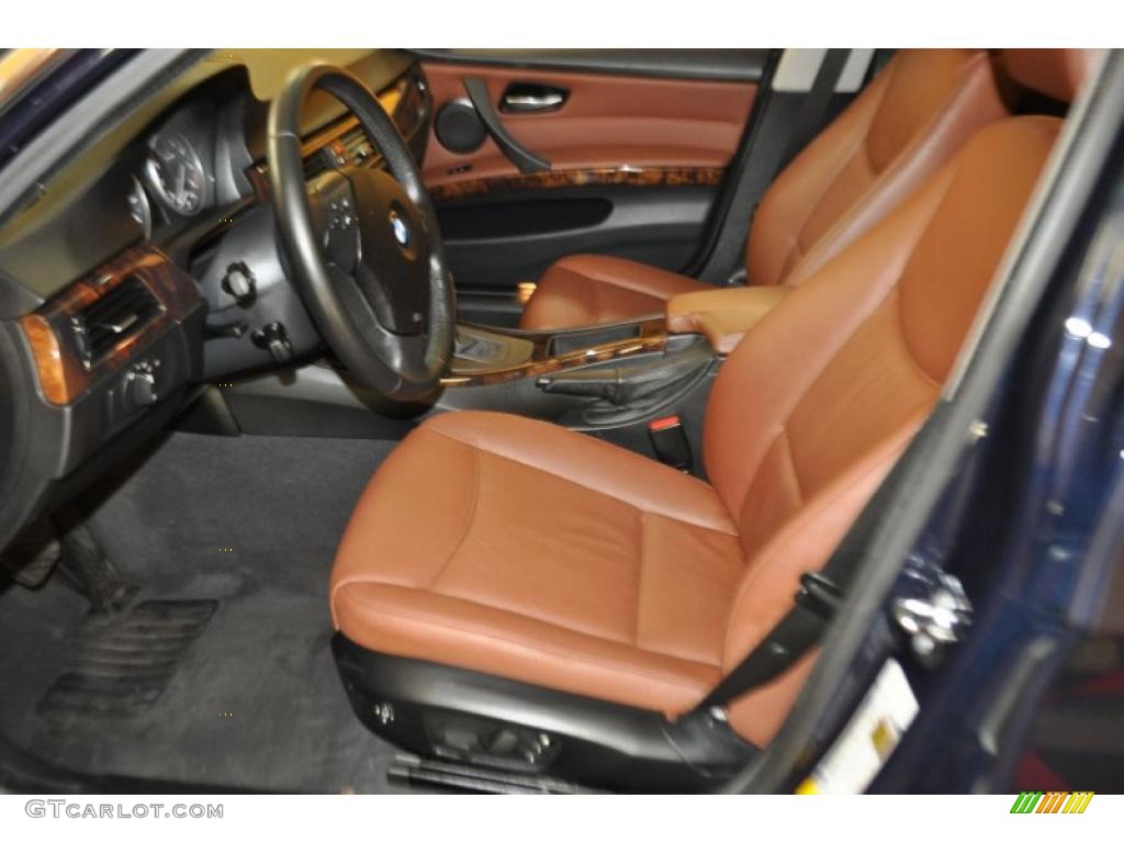 2007 3 Series 335xi Sedan - Monaco Blue Metallic / Terra/Black Dakota Leather photo #12