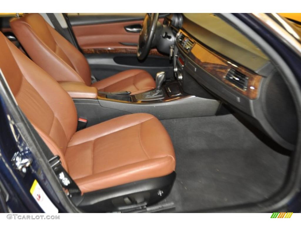 2007 3 Series 335xi Sedan - Monaco Blue Metallic / Terra/Black Dakota Leather photo #16