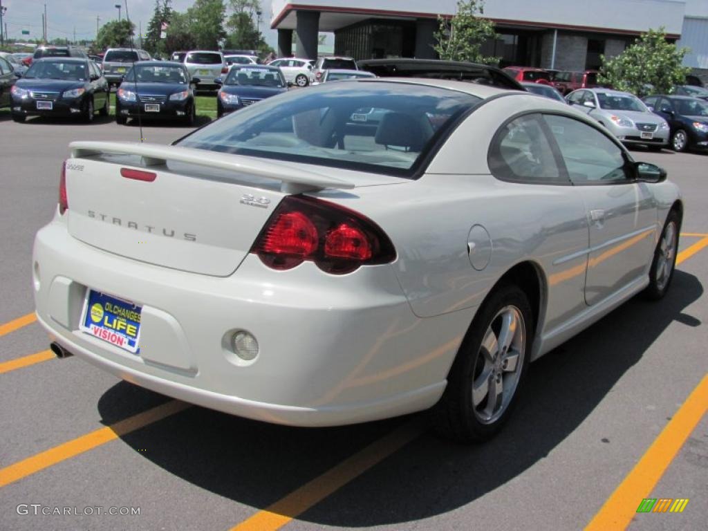 2003 Stratus R/T Coupe - Satin White Pearl / Dark Taupe/Medium Taupe photo #2