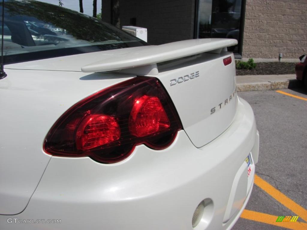 2003 Stratus R/T Coupe - Satin White Pearl / Dark Taupe/Medium Taupe photo #6