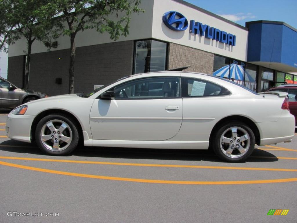 2003 Stratus R/T Coupe - Satin White Pearl / Dark Taupe/Medium Taupe photo #12