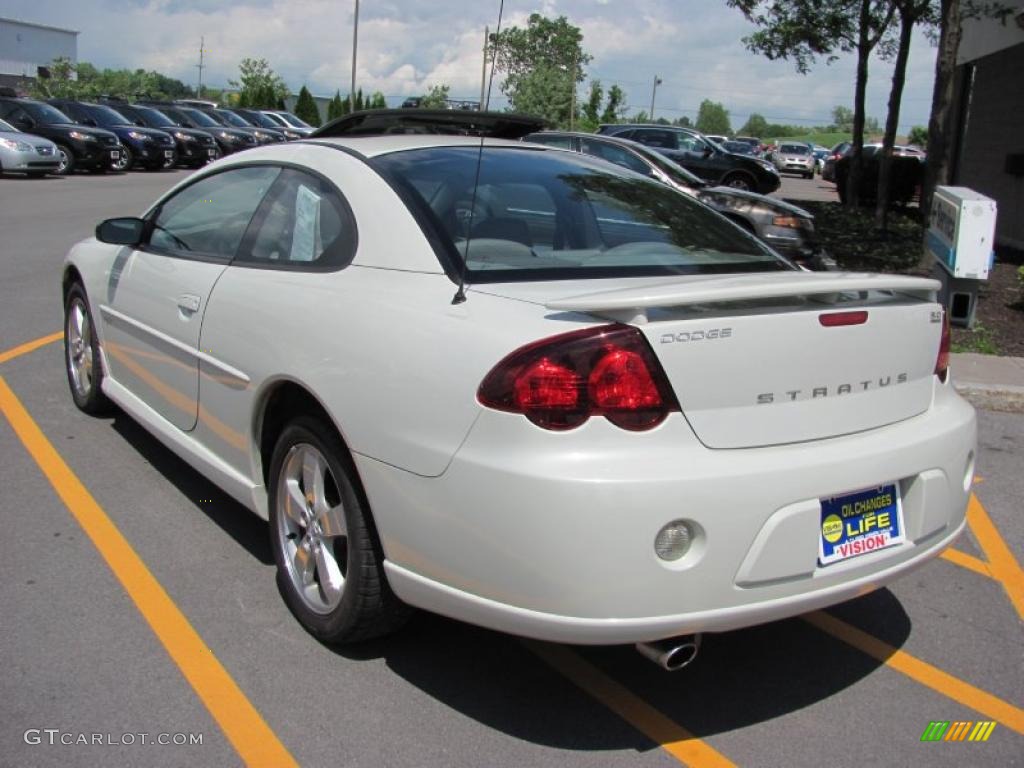 2003 Stratus R/T Coupe - Satin White Pearl / Dark Taupe/Medium Taupe photo #13