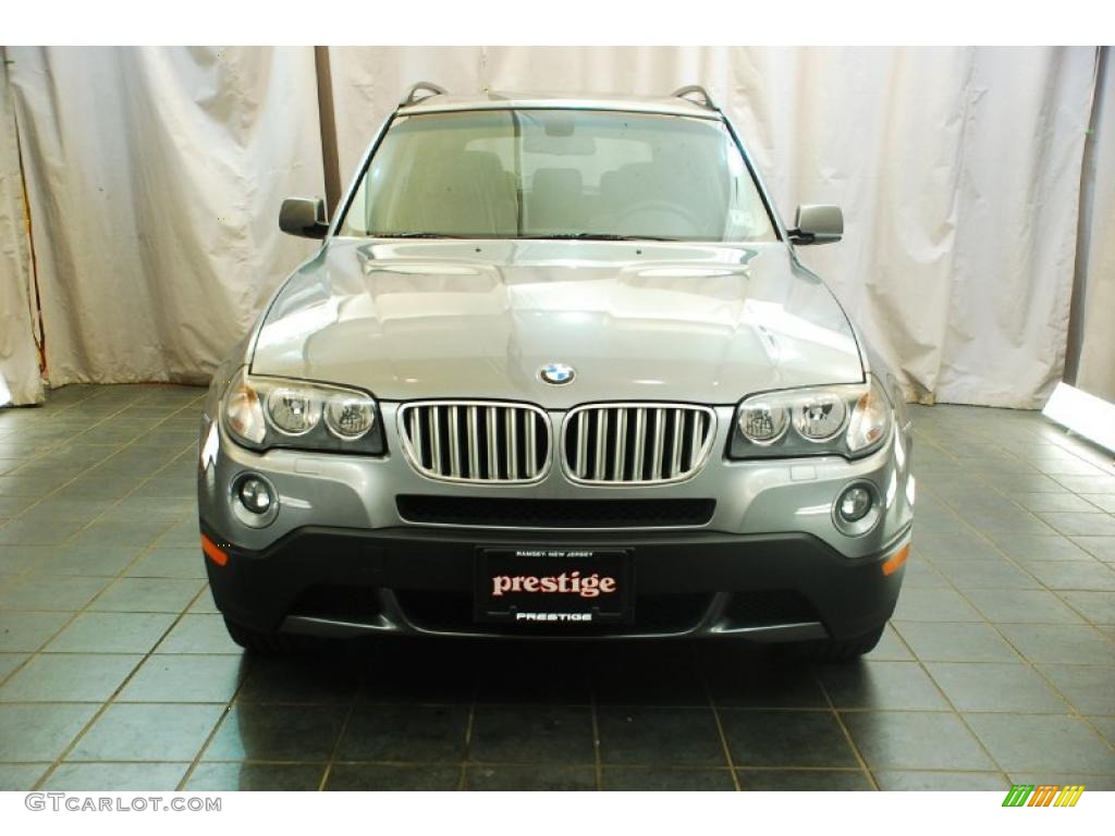 2009 X3 xDrive30i - Mineral Green Metallic / Black photo #2