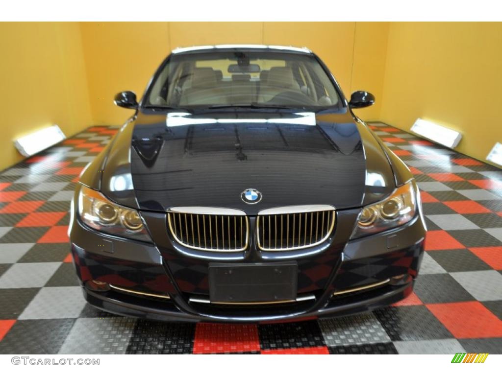 2007 3 Series 335i Sedan - Monaco Blue Metallic / Beige photo #2