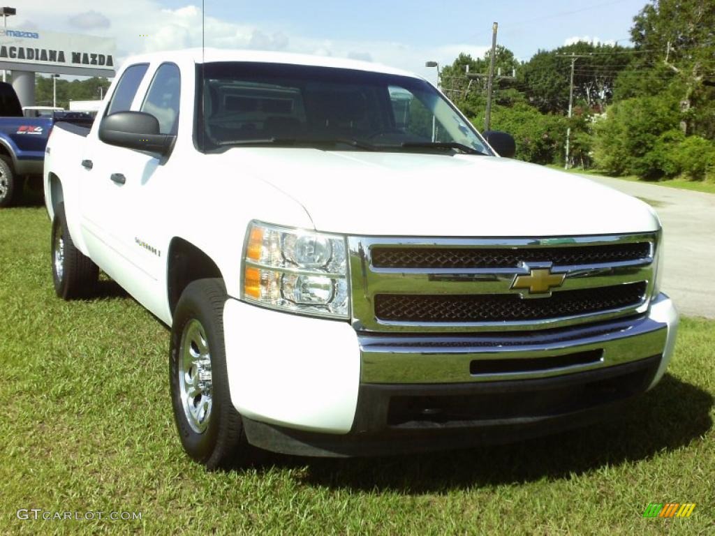 2009 Silverado 1500 LT Crew Cab 4x4 - Summit White / Dark Titanium photo #7