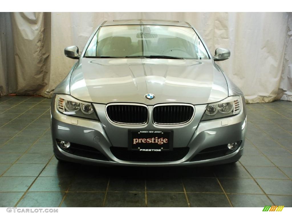 2010 3 Series 328i xDrive Sedan - Space Gray Metallic / Black photo #2