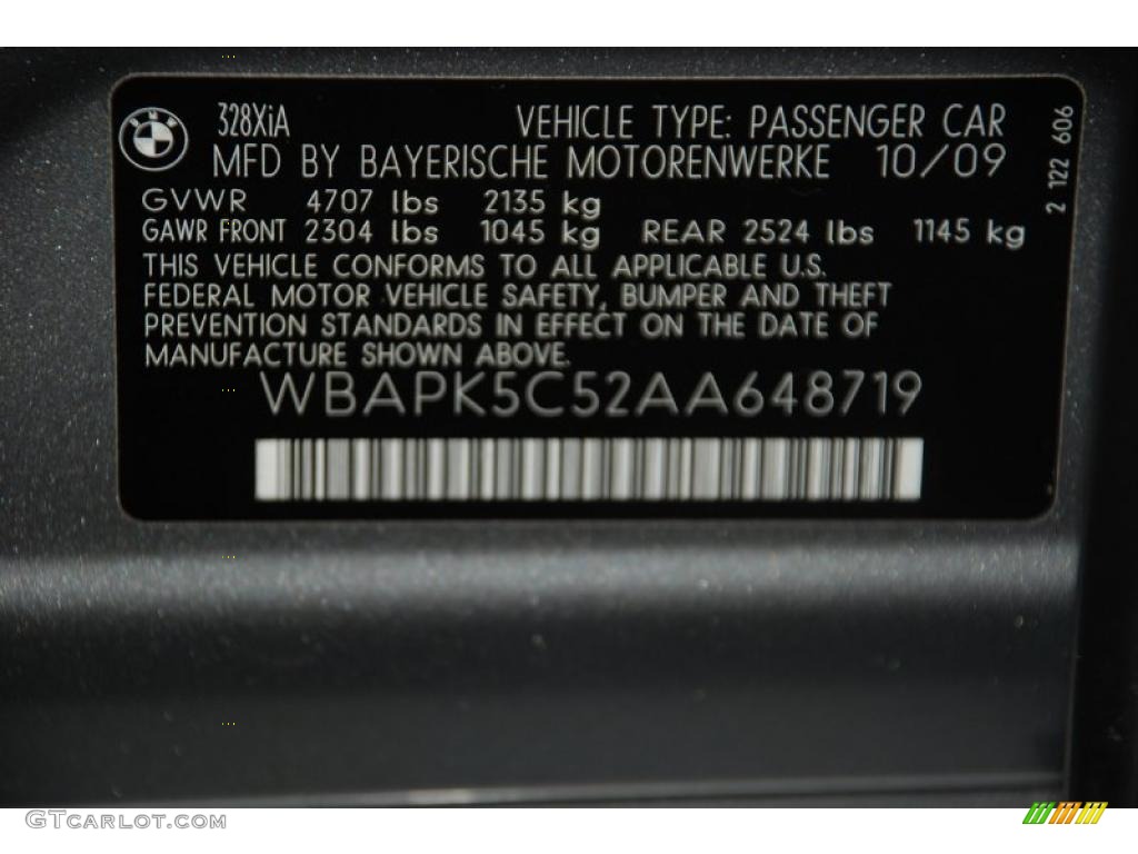 2010 3 Series 328i xDrive Sedan - Space Gray Metallic / Black photo #11