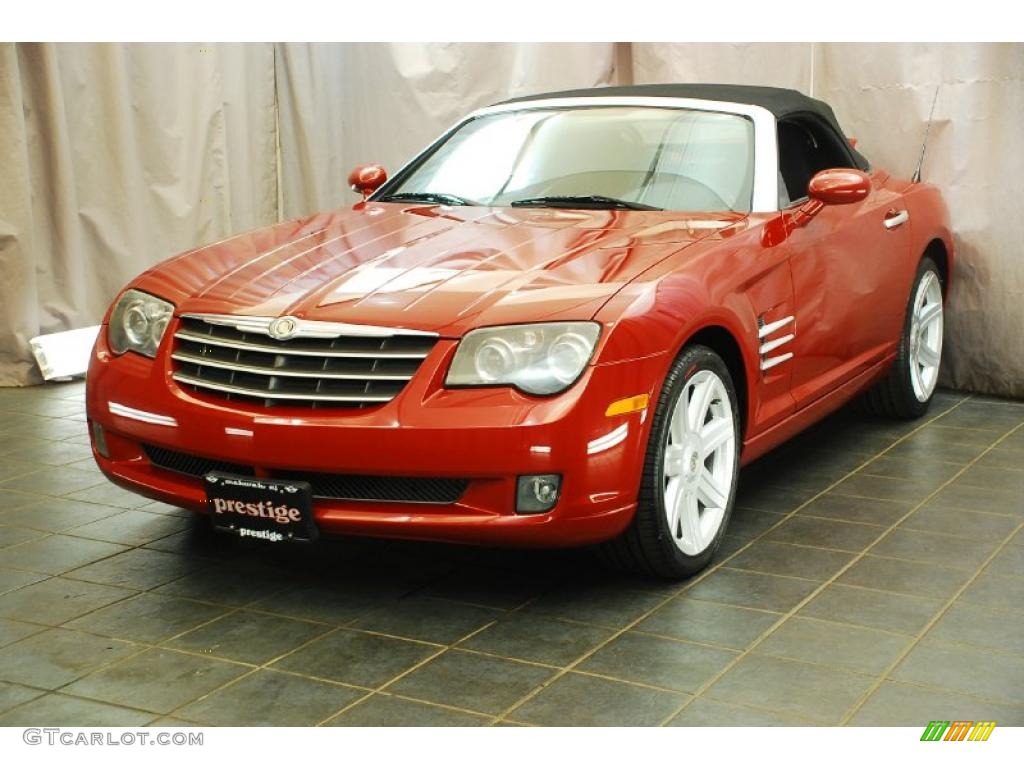 2005 Crossfire Limited Roadster - Blaze Red Crystal Pearlcoat / Dark Slate Grey photo #1