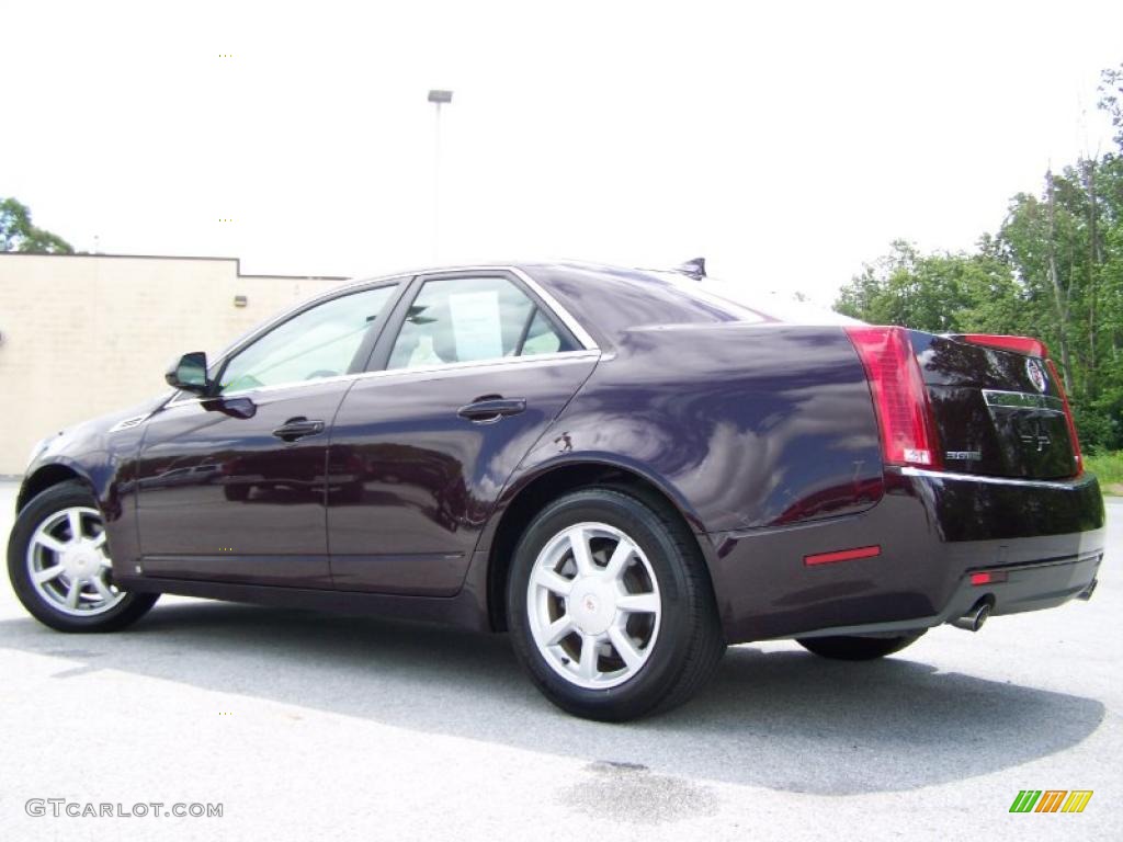 2009 CTS Sedan - Black Cherry / Ebony photo #4