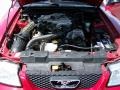2000 Laser Red Metallic Ford Mustang V6 Convertible  photo #17