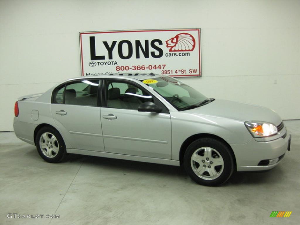 2005 Malibu LT V6 Sedan - Galaxy Silver Metallic / Gray photo #23