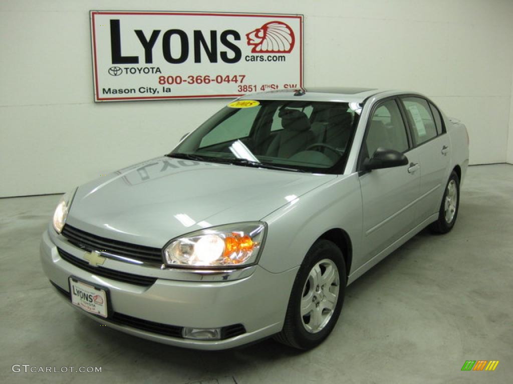 2005 Malibu LT V6 Sedan - Galaxy Silver Metallic / Gray photo #25