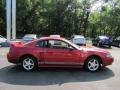 2002 Laser Red Metallic Ford Mustang V6 Coupe  photo #5