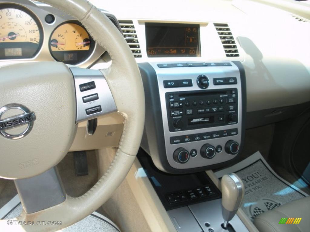 2004 Murano SL AWD - Polished Pewter Metallic / Cafe Latte photo #14