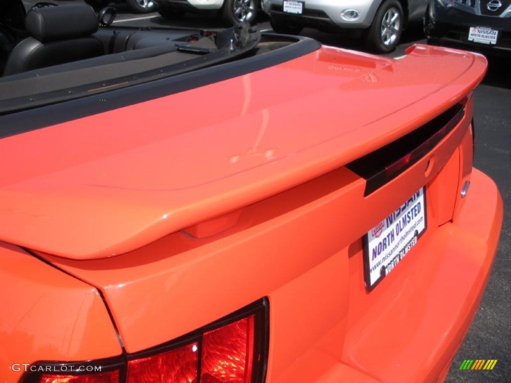 2004 Mustang V6 Convertible - Competition Orange / Dark Charcoal photo #18