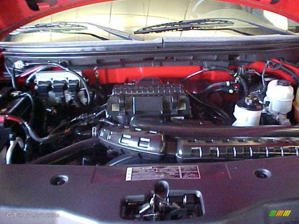 2005 F150 XLT SuperCab 4x4 - Bright Red / Medium Flint Grey photo #4