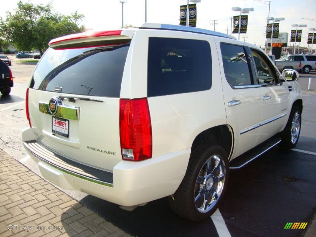 2008 Escalade AWD - White Diamond / Ebony photo #4