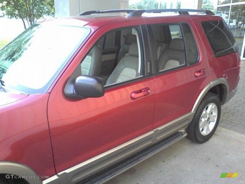 2003 Explorer Eddie Bauer 4x4 - Redfire Metallic / Medium Parchment Beige photo #20