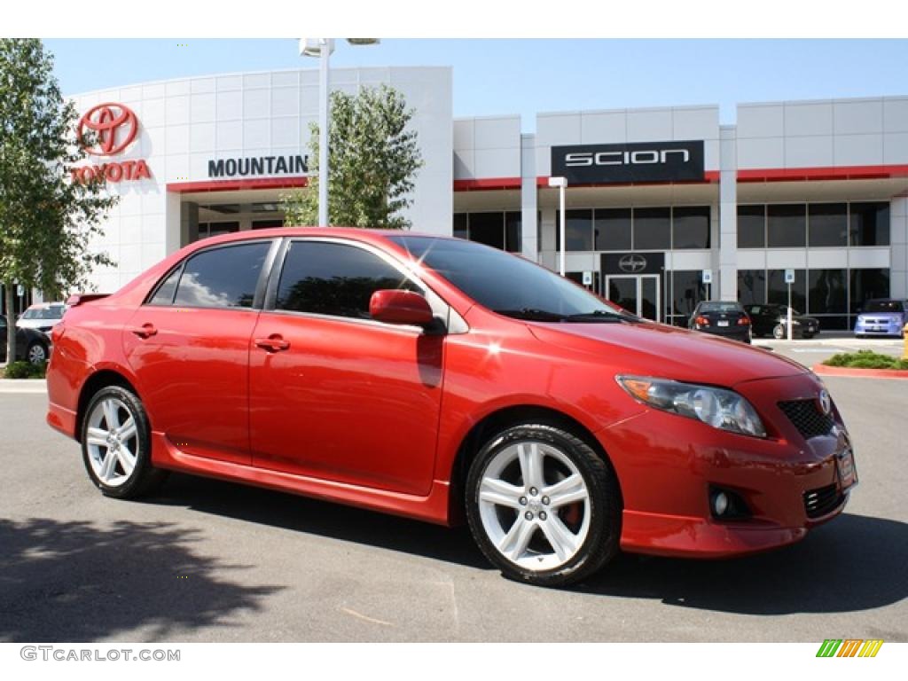 2009 Barcelona Red Metallic Toyota Corolla Xrs 31963714