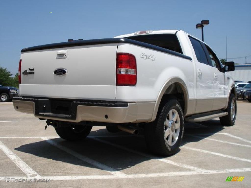 2007 F150 King Ranch SuperCrew 4x4 - Oxford White / Castano Brown Leather photo #3