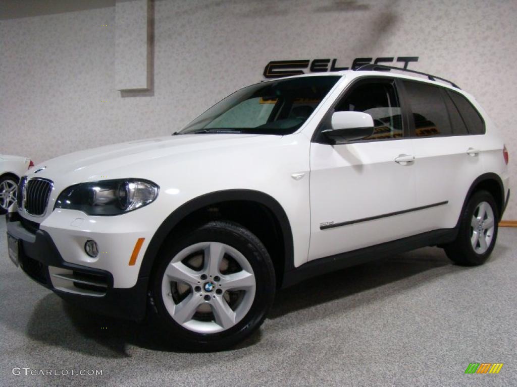 2008 X5 3.0si - Alpine White / Black photo #1