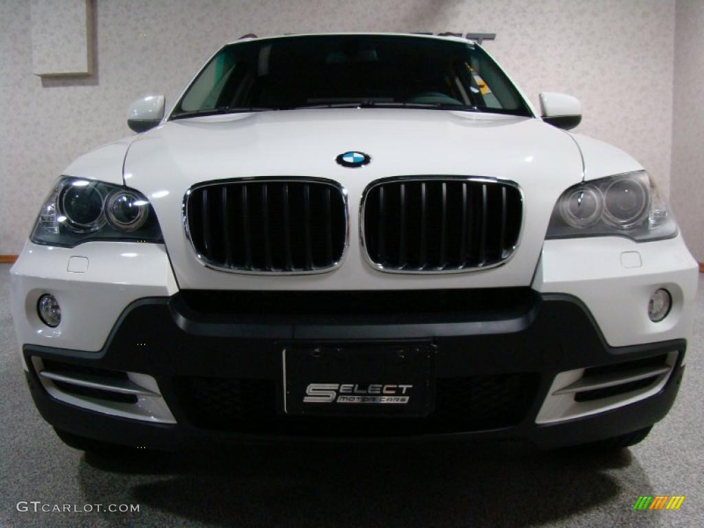 2008 X5 3.0si - Alpine White / Black photo #2