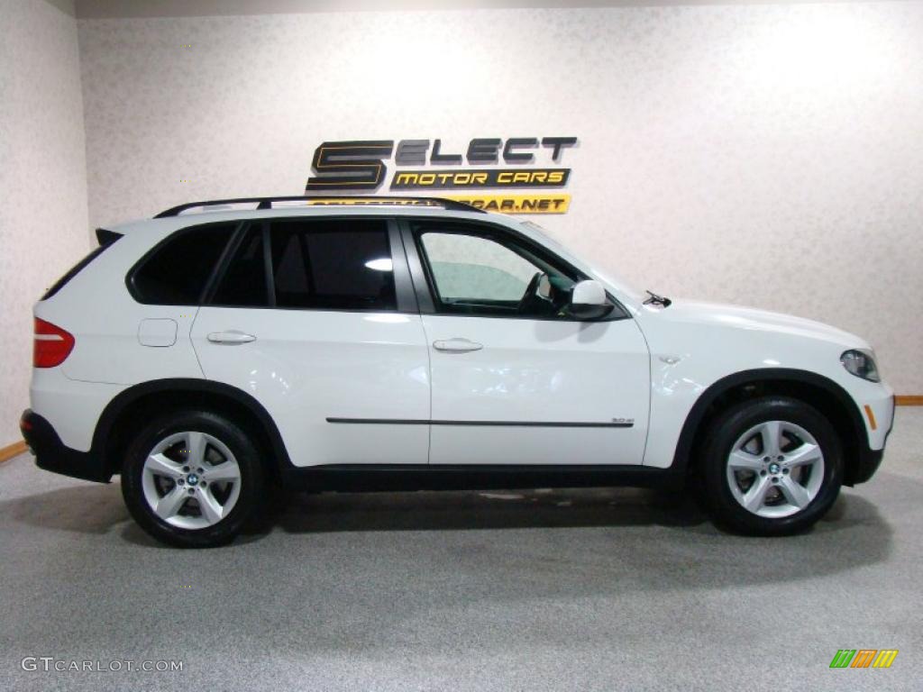 2008 X5 3.0si - Alpine White / Black photo #4