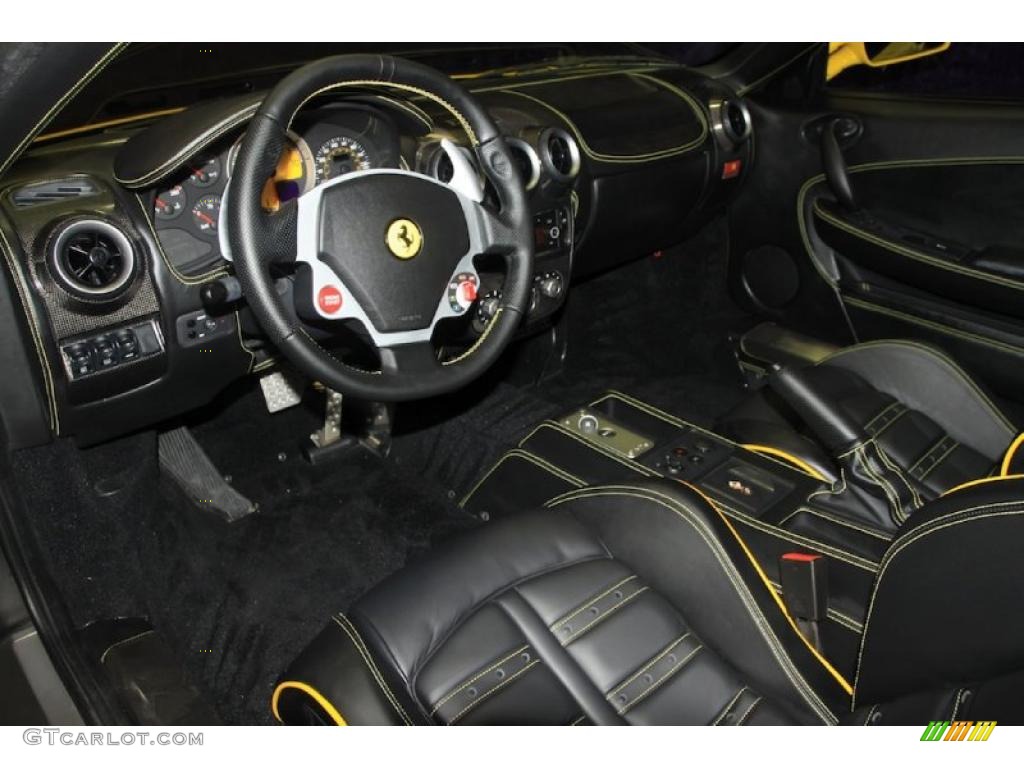 2007 F430 Coupe F1 - Giallo Modena DS (Yellow) / Nero photo #6