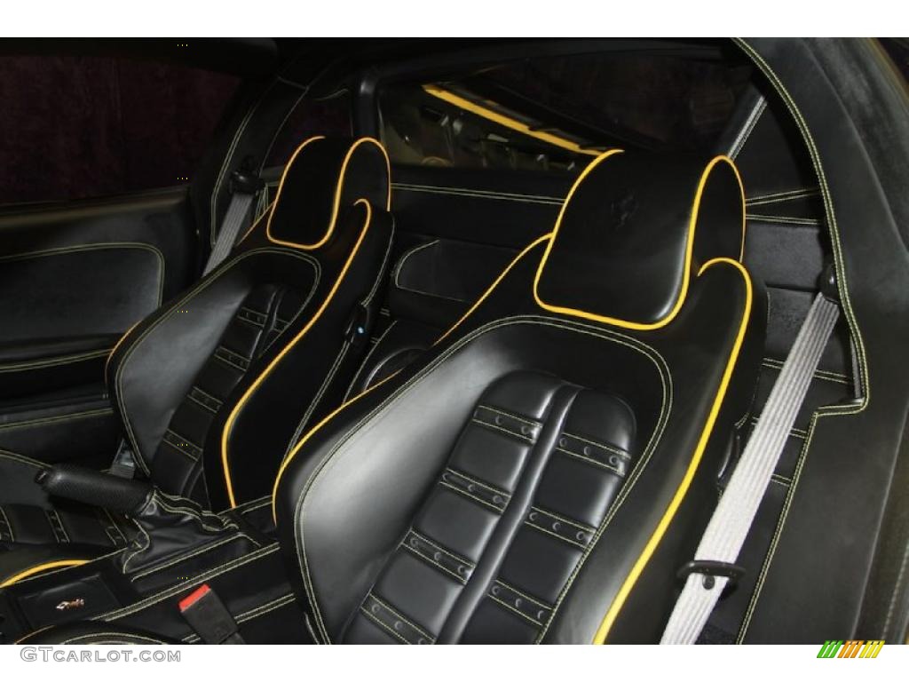 2007 F430 Coupe F1 - Giallo Modena DS (Yellow) / Nero photo #56