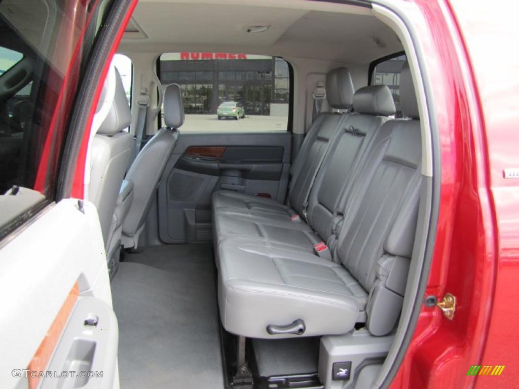 2007 Ram 3500 Laramie Mega Cab 4x4 - Inferno Red Crystal Pearl / Medium Slate Gray photo #5