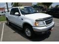 2001 Oxford White Ford F150 Lariat SuperCrew 4x4  photo #3