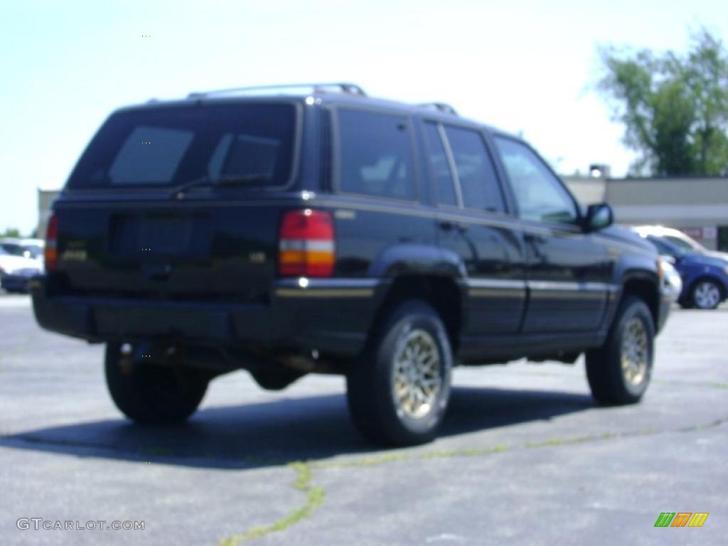 1995 Grand Cherokee Limited 4x4 - Black / Gray photo #6