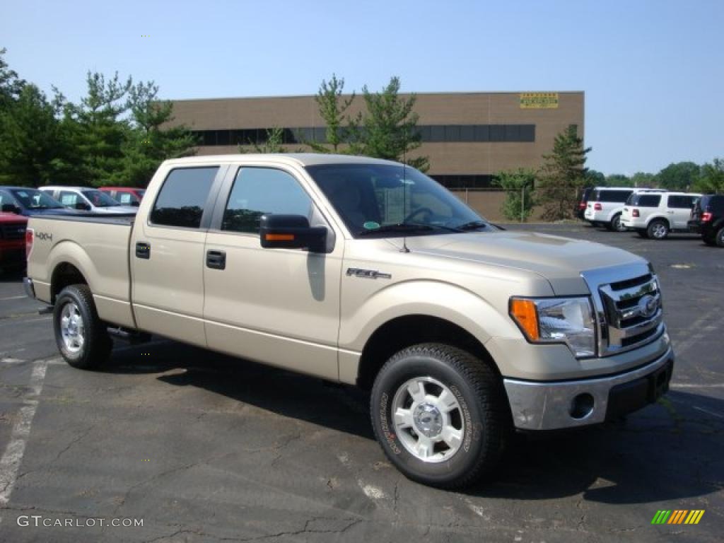 2010 F150 XLT SuperCrew 4x4 - Pueblo Gold Metallic / Tan photo #1