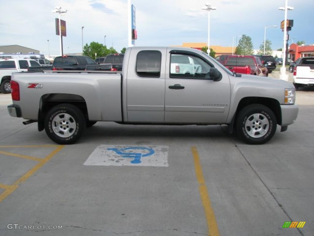 2008 Silverado 1500 Z71 Extended Cab 4x4 - Silver Birch Metallic / Dark Titanium photo #18