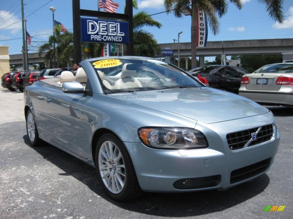 2006 C70 T5 Convertible - Celestial Blue Metallic / Calcite Cream photo #1