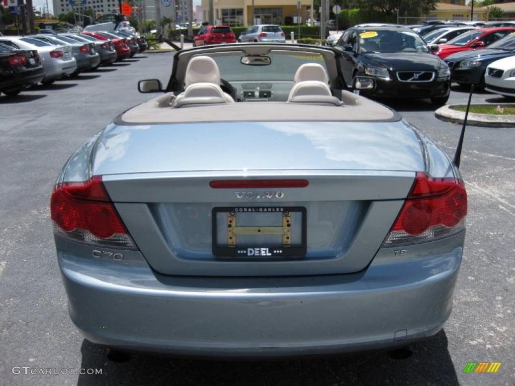 2006 C70 T5 Convertible - Celestial Blue Metallic / Calcite Cream photo #4