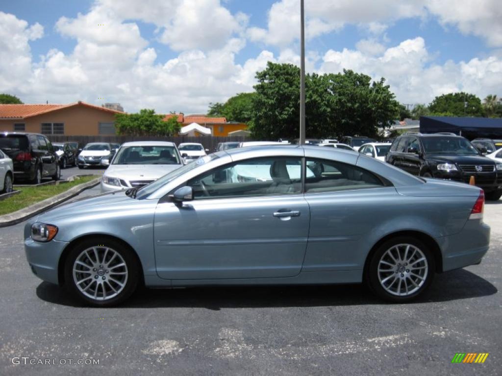 2006 C70 T5 Convertible - Celestial Blue Metallic / Calcite Cream photo #6