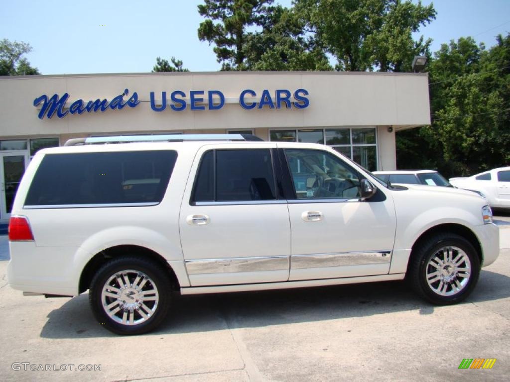 2007 Navigator L Ultimate 4x4 - White Chocolate Tri-Coat / Camel/Sand photo #1