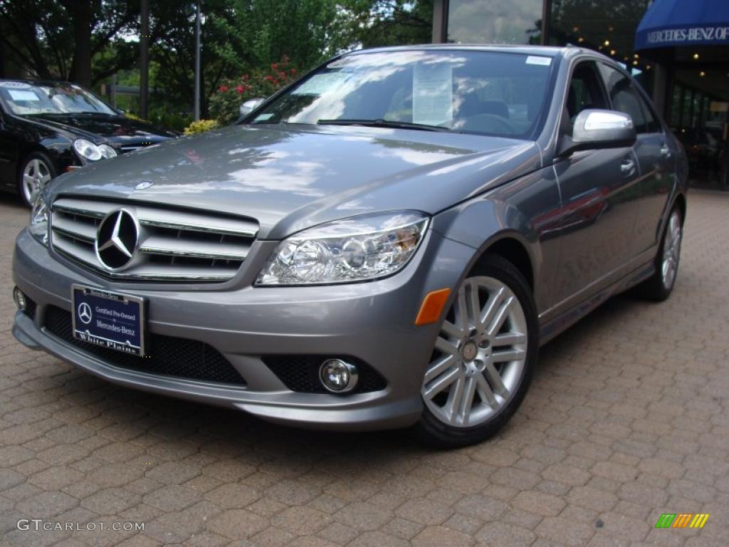 2009 C 300 4Matic Sport - Palladium Silver Metallic / Black photo #1