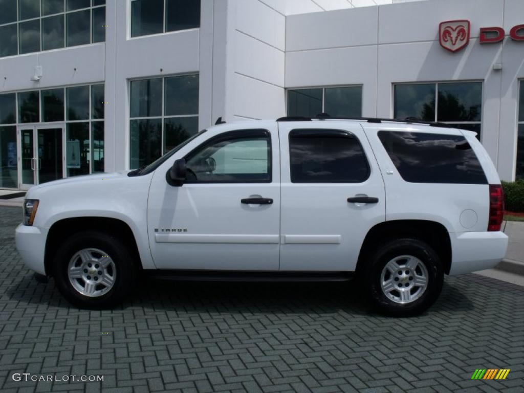 2007 Tahoe LS - Summit White / Dark Titanium/Light Titanium photo #2